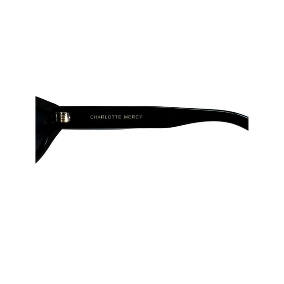 Charlotte Mercy Oval Cat Eye Sunglasses in Black main image 5